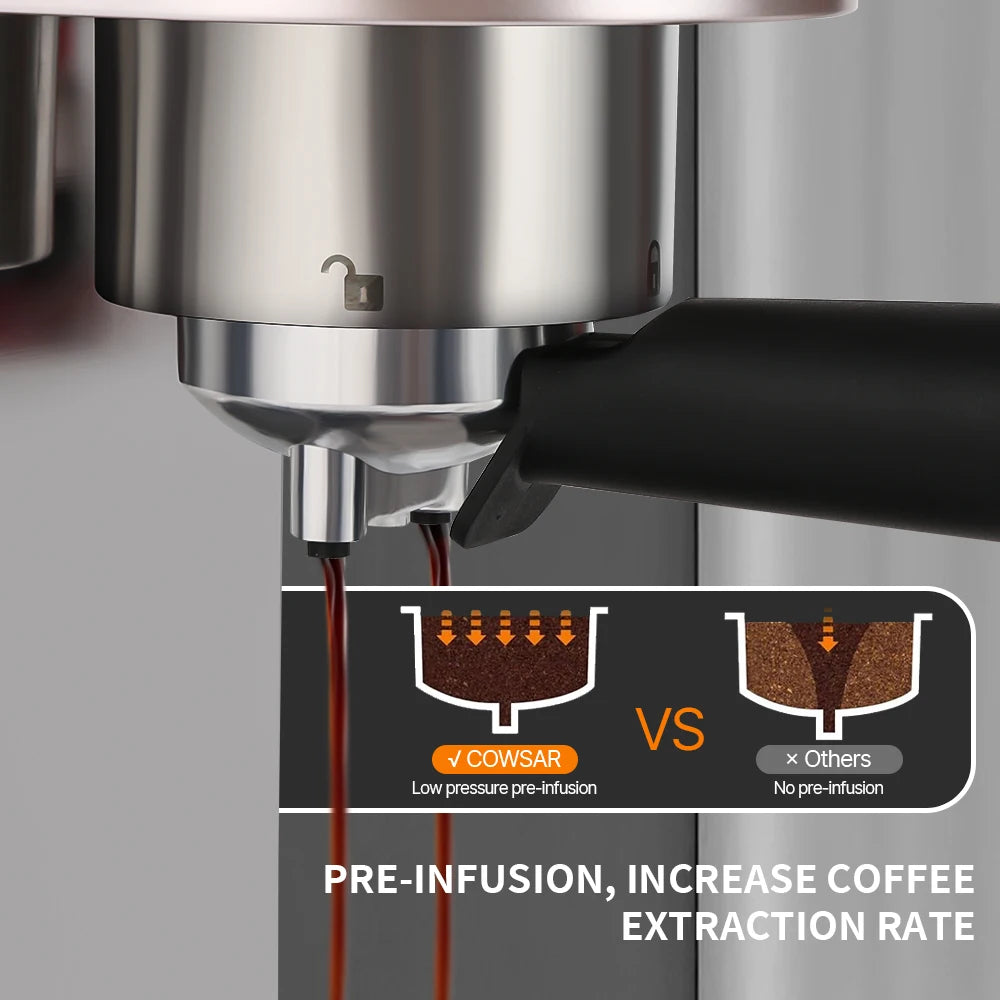 20 Bar Professional Expresso Coffee Maker Personal Espresso Coffee Machine for Home Use