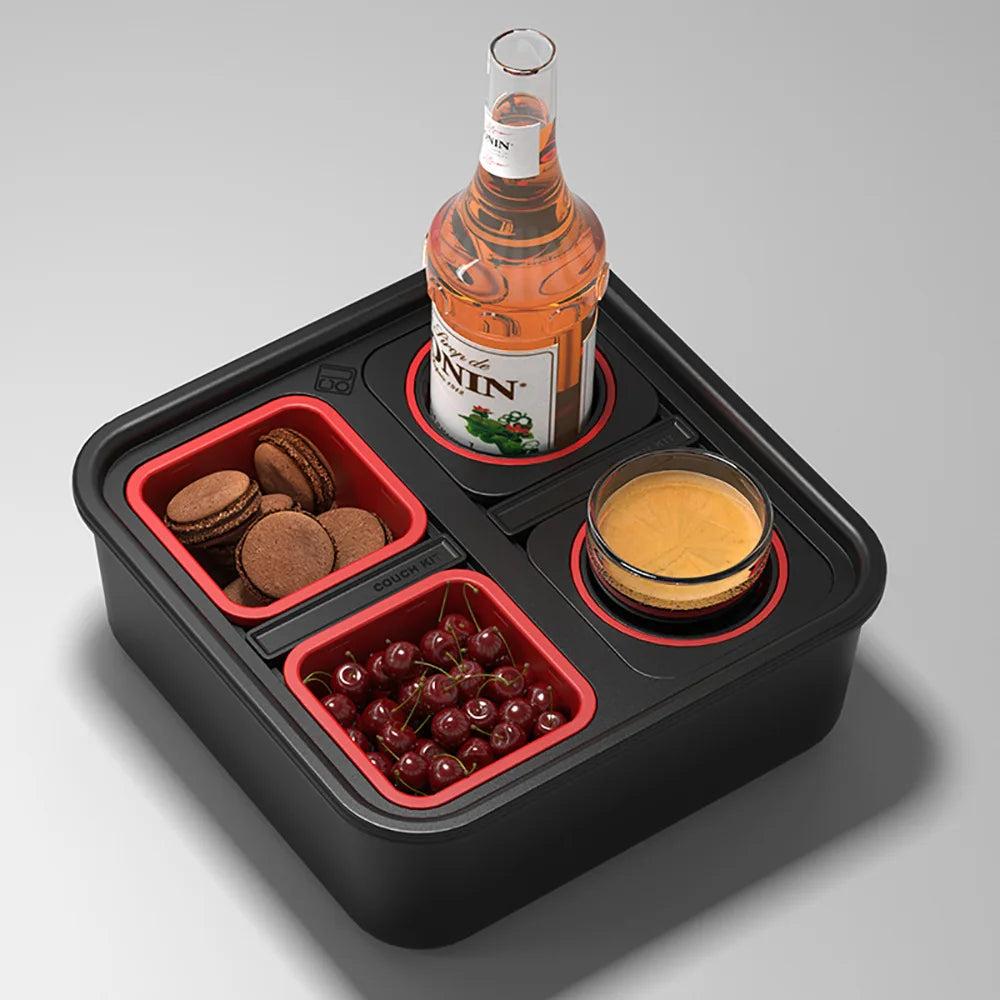 Choice Fun Three-axis Gyroscope Anti Tilt Cup Holder Large Capacity PP Snack Box, Can Be Heated or Refrigerated Phone Holder Box