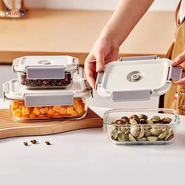 Factory Wholesale Vacuum Preservation Box Electric Vacuum Glass Lunch Box Sealed Storage