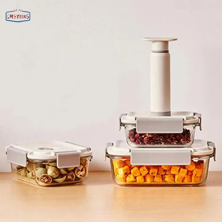 Factory Wholesale Vacuum Preservation Box Electric Vacuum Glass Lunch Box Sealed Storage