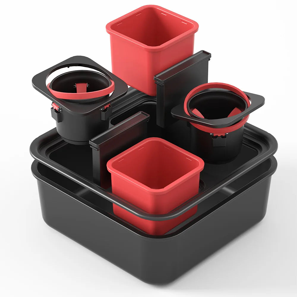 Choice Fun Three-axis Gyroscope Anti Tilt Cup Holder Large Capacity PP Snack Box, Can Be Heated or Refrigerated Phone Holder Box