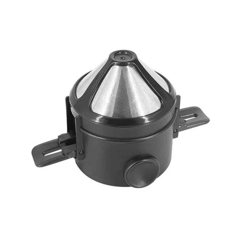 Portable Coffee Filter Stainless Steel Drip Coffee Tea Holder Reusable Coffee Dripper Household Drinkware Drop Filter Stainless Steel Filter Cup