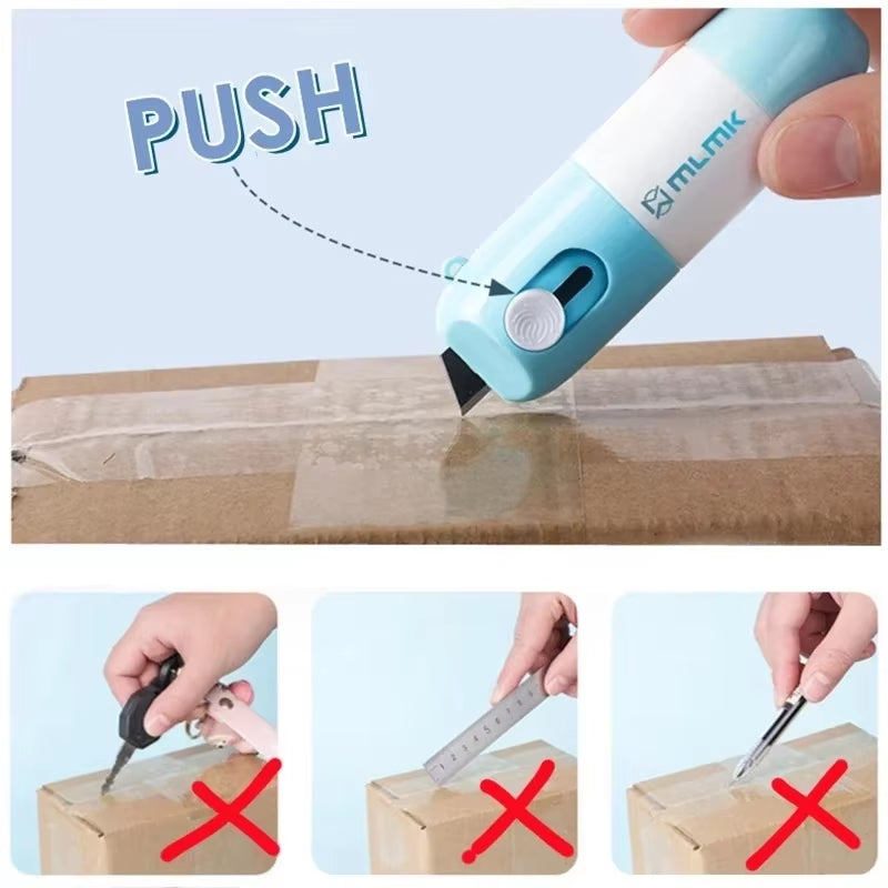 Thermal Paper Easer Mail Opener 2 in 1 Correction Fluid with Knife anti Peep Identity Information Privacy Protector Eraser
