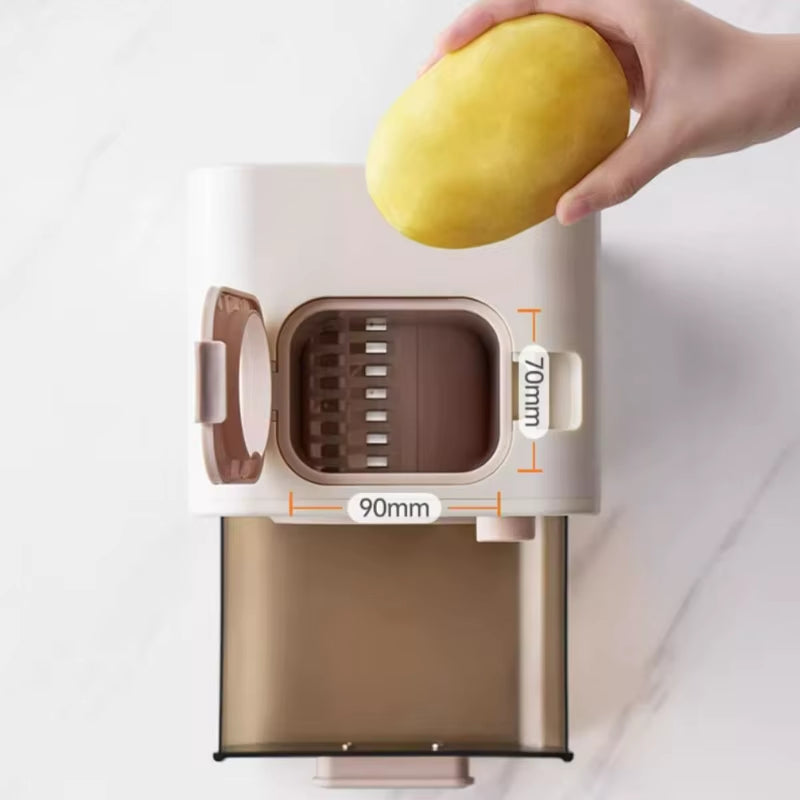 BLAUPUNKT 220V Electric Vegetable Chopper Household Multi-Function Automatic Shredder Cutting French Fries Machine