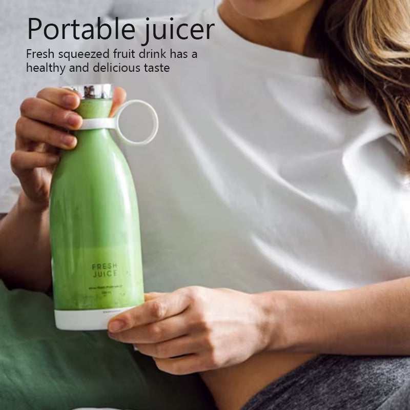Portable Blender 350Ml Mini Portable Blender Smoothies 1400Mah Fresh Juice Travel Electric Travel Portable Mixer Kitchen