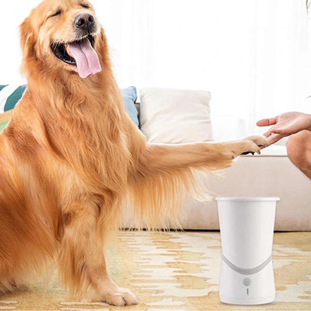Dog Paw Cleaner Cup Silicone USB Electric Pet Foot Washer Auto Clean Brush