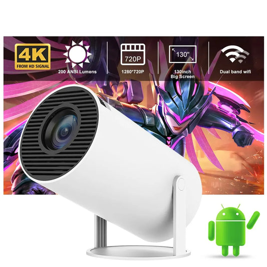 Miniproyector HY300 4K Android 11 WIFI6 BT5.0