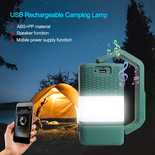 USB LED キャンプ用ナイトライト Bluetooth 対応ポータブルスピーカー