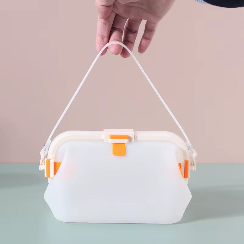 Edible Silicon Buggy Bag Refrigerator Recyclable Ness Protection Package Reusable Outdoor Fruit Silicone Sealed Bag