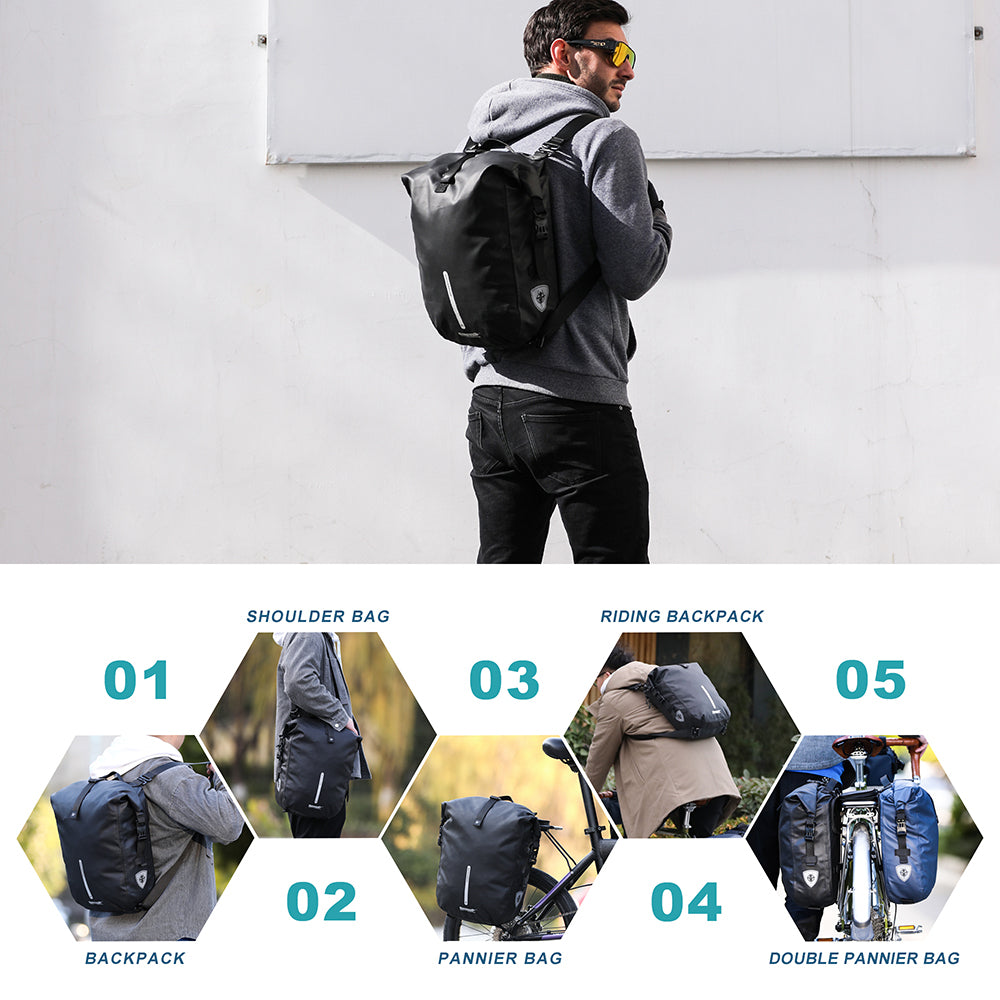 Bolsa impermeable para bicicleta Rhinowalk de 20 l