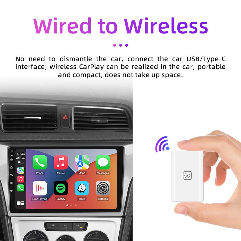 Apple用ワイヤレスCarPlayアダプター