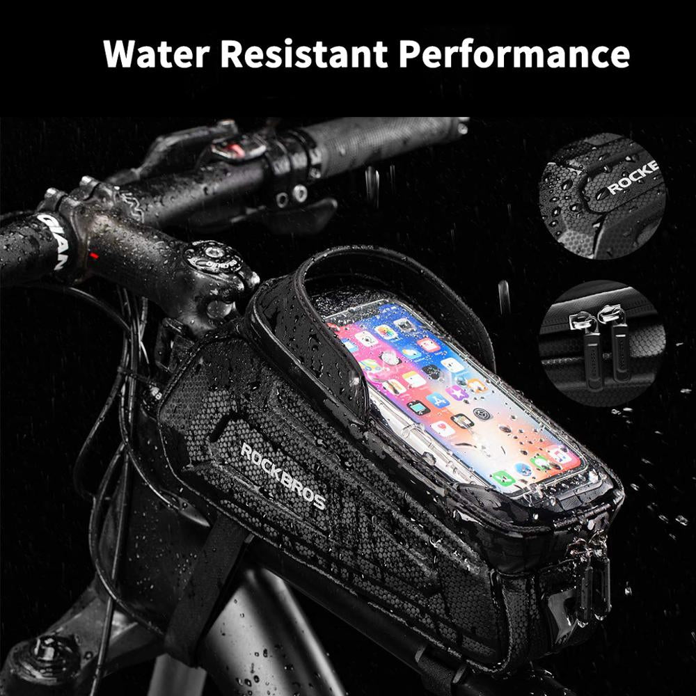 防水自転車タッチスクリーンサイクリングバッグ
