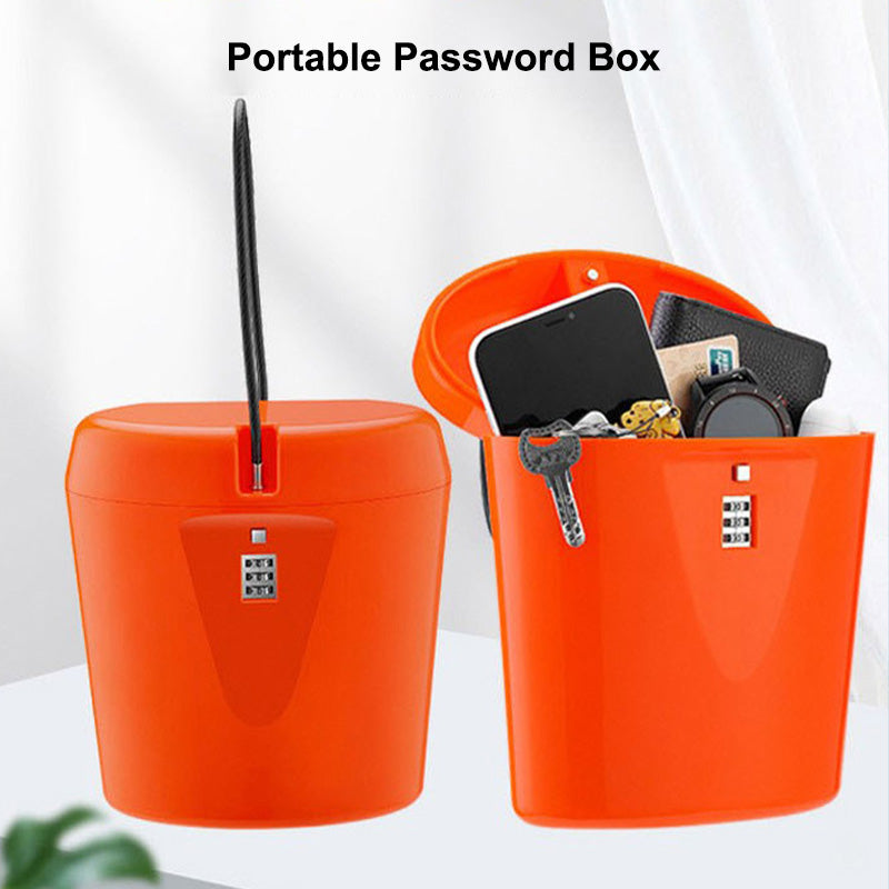 Caja de seguridad portátil de 2 l con cerradura de combinación de 3 dígitos