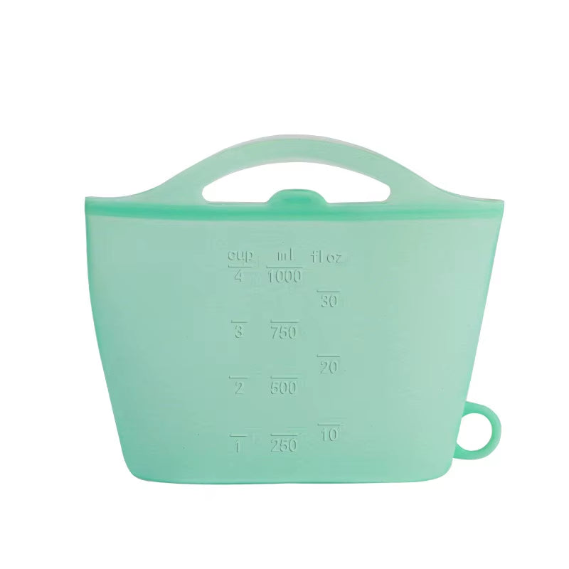 Edible Silicon Buggy Bag Refrigerator Recyclable Ness Protection Package Reusable Outdoor Fruit Silicone Sealed Bag