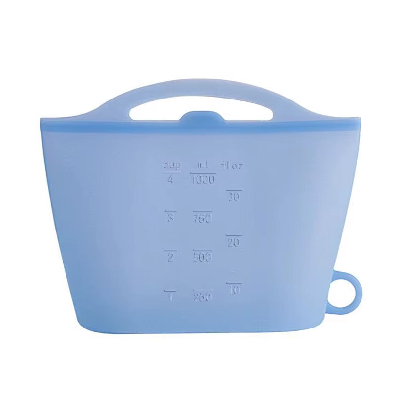 Edible Silicon Buggy Bag Refrigerator Recyclable Ness Protection Package Reusable Outdoor Fruit Silicone Sealed Bag