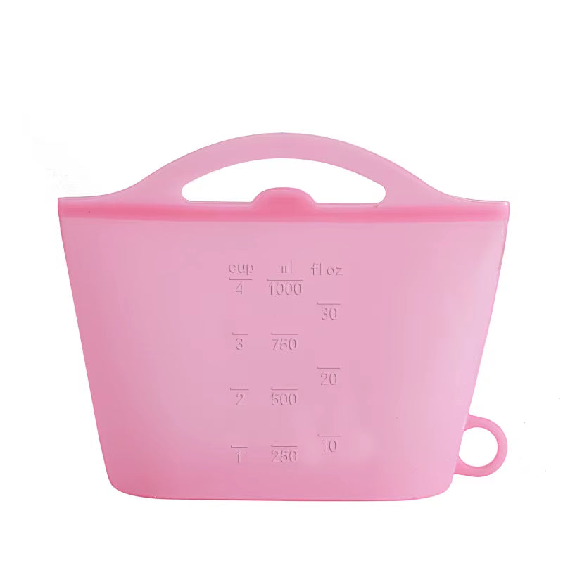 Edible Silicon Buggy Bag Refrigerator Recyclable Ness Protection Package Reusable Outdoor Fruit Silicone Sealed Bag