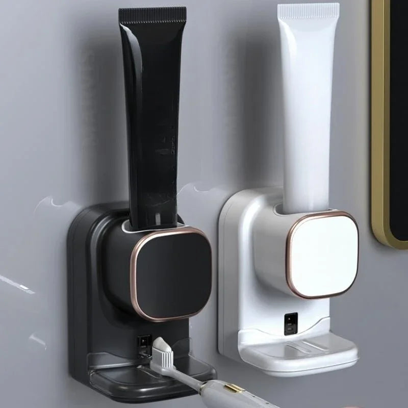 Automatic Induction Toothpaste Dispenser Wall Mounted Removable Rechargeable Toothpaste Squeezer Toothbrush Bathroom Accessories