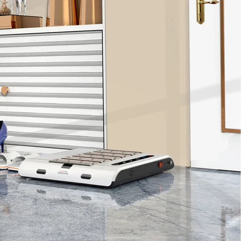 Limpiador automático de suelas que ingresa al hogar, la oficina y el taller sin polvo, inducción inteligente, eliminación automática del polvo y esterilización. 