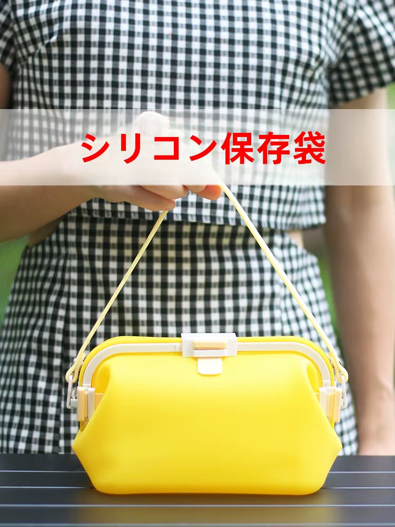 Edible Silicon Buggy Bag Refrigerator Recyclable Ness Protection Package Reusable Outdoor Fruit Silicone Sealed Bag