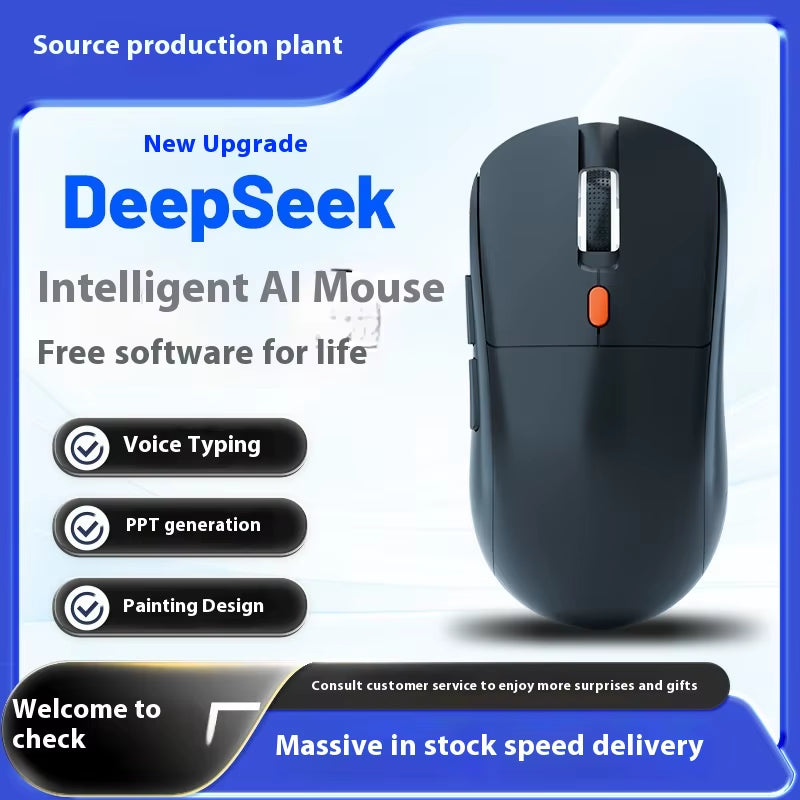 Deepseek Intelligent Voice Wireless Mouse Table Ppt Copywriting Creation Ai Drawing Multi Functional Intelligent Mouse